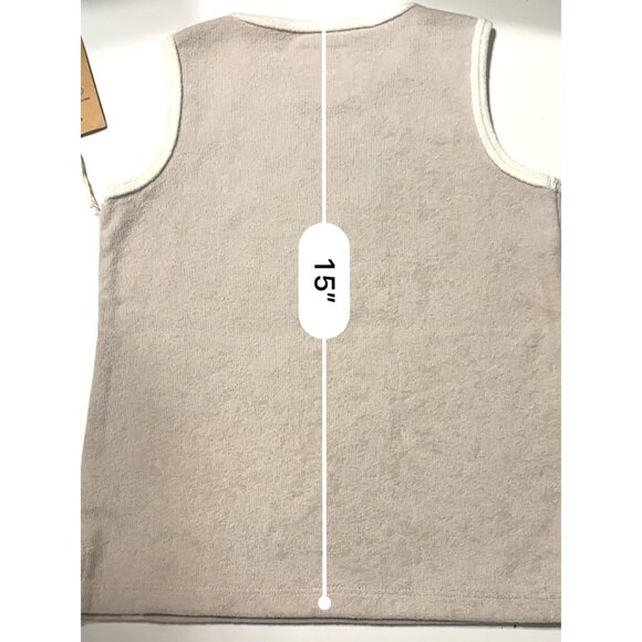 Easy-Peasy Recycled Polyester‎ Kids Loop Terry Tank Top Sailboat Design Size 4T - Picture 7 of 10